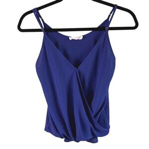 Lush Draped V-Neck Cami in Violet XS